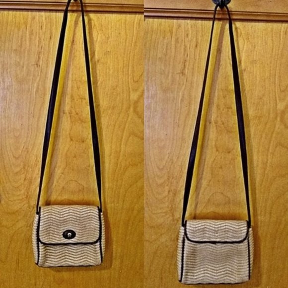 Etienne Aigner Mini Straw Crossbody Bag - Picture 1 of 10